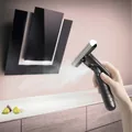 Handheld spray cleaning mop in black and silver for kitchen and bathroom surfaces - Spray Mop Set (1 Rod + 1 Arc Head) / Black