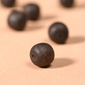Dark purple sandalwood loose beads with natural grain for DIY jewelry making and bracelets - 15mm x 15Pcs Old Shape Beads