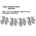 Halloween bloody severed hands and feet banner for horror party decorations - Broken Limbs Banner