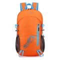 Foldable orange and blue sports backpack for outdoor running and hiking by NEWTHEWAY - Orange