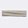 Breathable cotton sports headband for running in stylish beige grey solid color - Light Camel