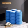Disposable toilet brush set with 40 ocean scent refills and 1 lemon aroma balm - 40 Ocean Scent Refill Heads + 1 Lemon Balm