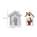 Siliconen mal kerstmanhuisje voor DIY-hangers en kerstboomversieringen - Huis Kerstman / Helder Wit