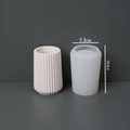 Zylindrische gestreifte Vasen-Silikonform DIY mit Höhe 10,4cm und Durchmesser 7,3cm - Gestreifte Vase - Groß