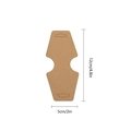 Macro view of brown kraft paper jewelry display card with 12cm height and 5cm width - 50 Sheets / Khaki