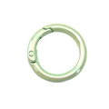 Green iridescent aurora finish spring O-ring buckle for DIY keychains and accessories - Light Green