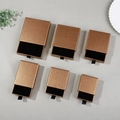 Bronze glitter jewelry drawer boxes with black lining in six different sizes - Coffee Linen