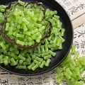 Light green bamboo joint style glass beads for DIY jewelry and bracelet making - Grass Green (Solid 6x12mm)