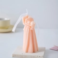 Pink creative wedding couple scented candle for home decor and wedding gift - Couple / Pink Orange