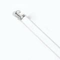 Polished silver-tone balloon bubble letter C pendant necklace with fine chain - Letter J