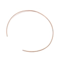 Gargantilla abierta minimalista de acero inoxidable oro rosa para joyería DIY - Oro Rosa (KLJ5774-Z)