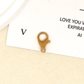 Golden lobster clasp connector for DIY jewelry making and handmade keychain accessories - Small Lobster Clasp / Gold