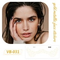 Pegatinas de pecas doradas metálicas impermeables VB-031 para el maquillaje - VB-031 (Metálico Dorado) / Dorado