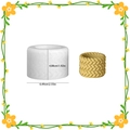 Cylindrical woven texture silicone mold for candle holders and DIY resin storage boxes - 3-Layer Woven Rope Storage Box (Mold)