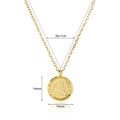 18K vergulde sterrenbeeld halsketting met zirkoon hanger van 14mm diameter voor dames - Boogschutter