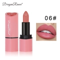 Velvet matte heart-shaped lipstick in shade 06 Dusty Rose for a natural nude finish - Heart Lipstick 06# (Bean Paste Pink)