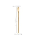 Golden brushed 304 stainless steel long handle mixing spoon measuring 16cm in length - Stirring Spoon / 160mm / Gold