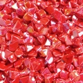 Glossy red UV plated bow beads for DIY bracelets and jewelry making accessories - Red