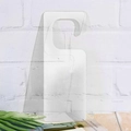 Blank transparent acrylic hanging tag for clothing store signage and DIY promotion - Clear / Transparent