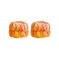 Pair of gradient orange and pink plush wristbands for washing face in soft fabric - Gradient Wristband 5 (Pair)