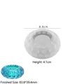 Round bubble textured silicone mold for DIY resin candle cups and storage boxes - No. 1 Polka Dot Storage Box Mold