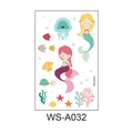 Waterproof cartoon mermaid and sea creature temporary tattoo stickers for children - Mermaid (WS-A032)