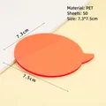 Wasserfeste orange Sprechblasen PET-Haftnotizen, 50 Blatt Set, Größe 7,3x7,5cm - Orange Sprechblase 50 Blatt