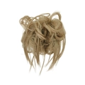 Messy bun hair piece in golden blonde color with elastic band on white background - Golden Blonde (24#)