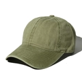 Unisex vintage washed army green cotton baseball cap with adjustable back strap - Adjustable / Army Green