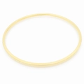 Minimalist 18K gold plated stainless steel 2mm thin bangle with high polished finish - Single Ring (Gold) / Inner Diameter 60mm*Width 2mm