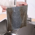 Thick bamboo charcoal fiber kitchen cleaning cloth rinsing under running water - 30*30cm