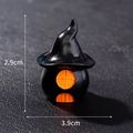 Miniature black witch hat house figurine for Halloween landscape decor 3.9x2.9cm - Style 3 Magic House