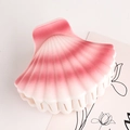 Minimalist shell hair clip featuring a matte pink and white gradient finish - Pink-White Gradient (Matte)