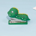 Mini-Hefter im grünen Dinosaurier-Design aus weichem Silikon für Schule und Büro - Kleiner Dinosaurier