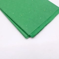 Green thin tissue paper with colorful speckled pattern for gift wrapping and DIY crafts - Glitter Green
