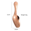 Rose gold 304 stainless steel tea spoon with crown handle measuring 11cm length - 11cm / Rose Gold