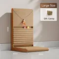 Large L-shaped cardboard cat scratcher with built-in track ball and feather toy - Large / L-shaped Cat Scratcher Pro / With Free Catnip
