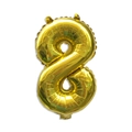 32-inch shiny golden number 8 foil balloon for birthday party and festive event decoration - Number 8 / Gold