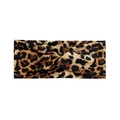 Elastisches breites Yoga-Stirnband mit Leopardenmuster und modischem Knotendesign - Gelber Leopard