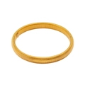 Elastic gold-plated spiral bangle bracelet with a minimalist multi-layer spring design - Single Loop Gold Spiral Bracelet (CK1202)