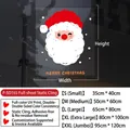 Detailed size chart for Santa and Reindeer UV printed static Christmas window stickers - Santa Claus (P-SD165) / S Small (35x40cm)