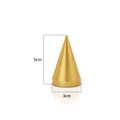 Golden cone-shaped jewelry ring display stand with dimensions of 5cm height and 3cm width - Ring Holder / 3*5cm / Gold