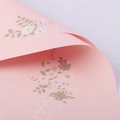 Pink vintage floral waterproof wrapping paper with delicate white flower print - Mountain Flowers / Rose