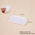 Miniature white rectangular resin tray for DIY dollhouse and food play 5.7cm x 3.6cm - 5.7cm Long Tray