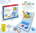 Dettaglio computer giocattolo educativo per bambini con schermo animali e scatola - Blu HQ2236T / Blu