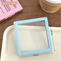Sky blue 9x9cm PE film jewelry box for necklaces and rings display storage - 9*9cm / Blue