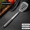 Spatola forata in acciaio inossidabile da 36,5 cm con manico ovale e design moderno - Paletta