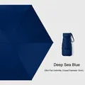 Mini-Flachschirm in Tiefseeblau mit kompaktem 15cm tragbarem Faltdesign für die Tasche - Ohne Box / Marineblau