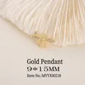 Pendentif abeille dorée serti de zircons pour bijoux DIY taille 9x15mm - 1 pièce / 9*15mm / Doré