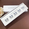Five-pair set of sparkling cubic zirconia stud earrings in a gift box for women - Set of 5 Pairs Full Zirconia Silver Style (NS-11031-19)